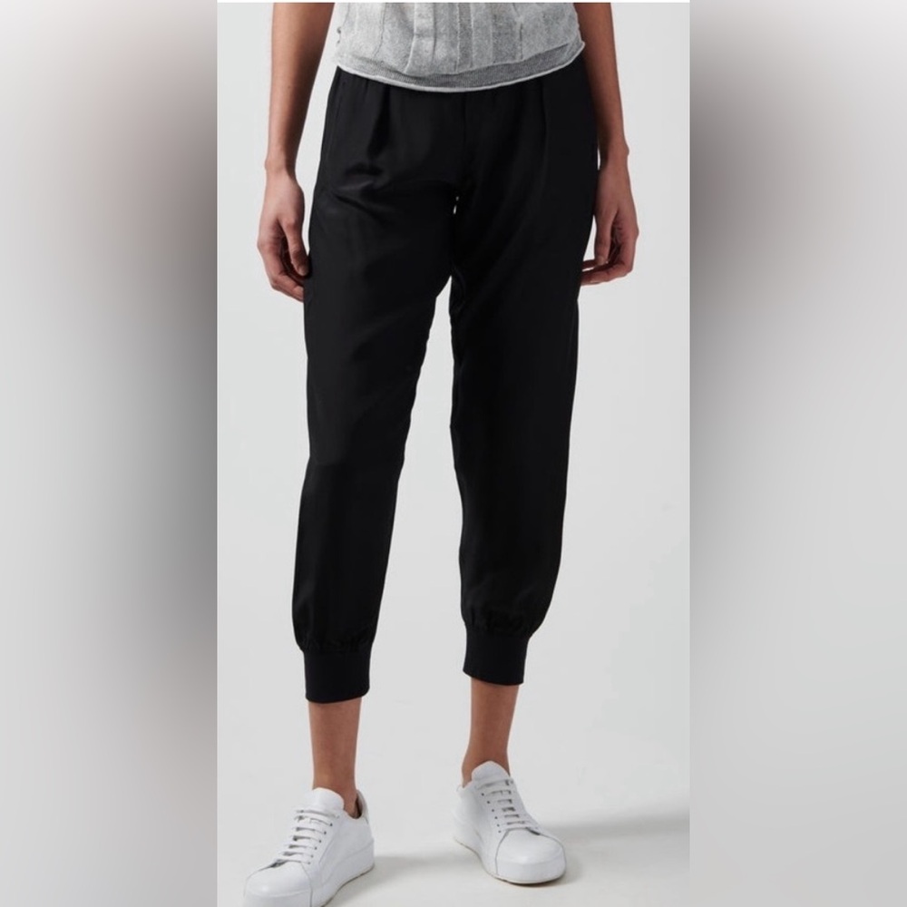 ATM Silk Joggers SZ XS Quiet Luxury Minimalist Capsule Old Money Preppy Normcore